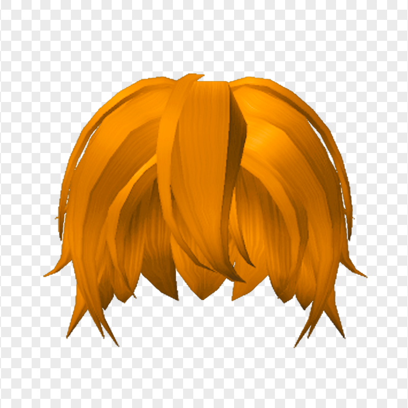 HD Orange Anime Manga Boy Hair PNG