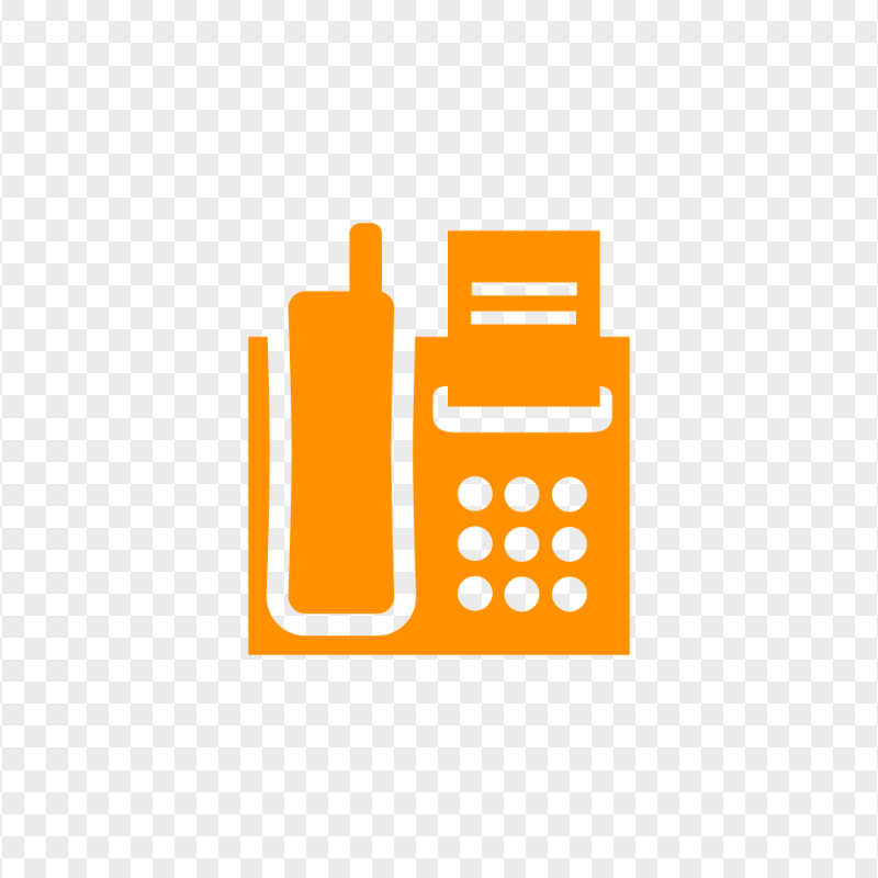 HD Orange Home Phone Icon Transparent PNG