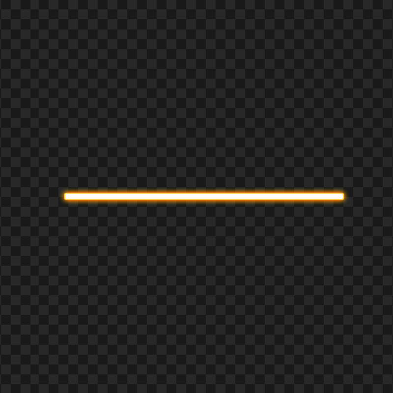 HD Orange Neon Glowing Line Transparent PNG