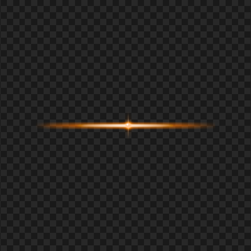 HD Orange Neon Line Effect PNG