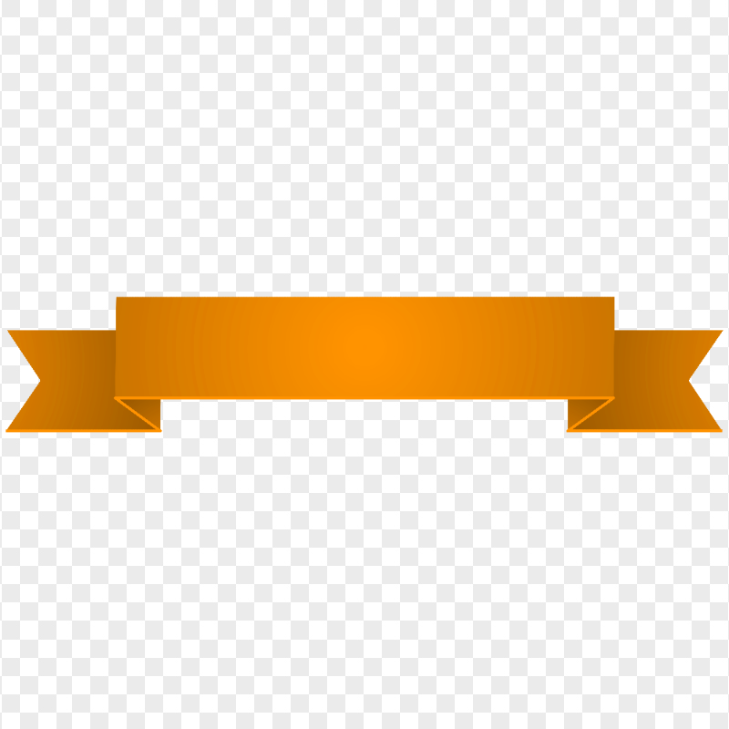HD Orange Ribbon Banner Illustration PNG