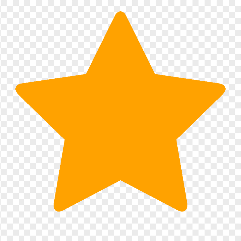 HD Orange Star Transparent Background