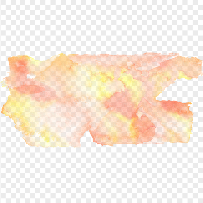 HD Orange Watercolor Texture PNG