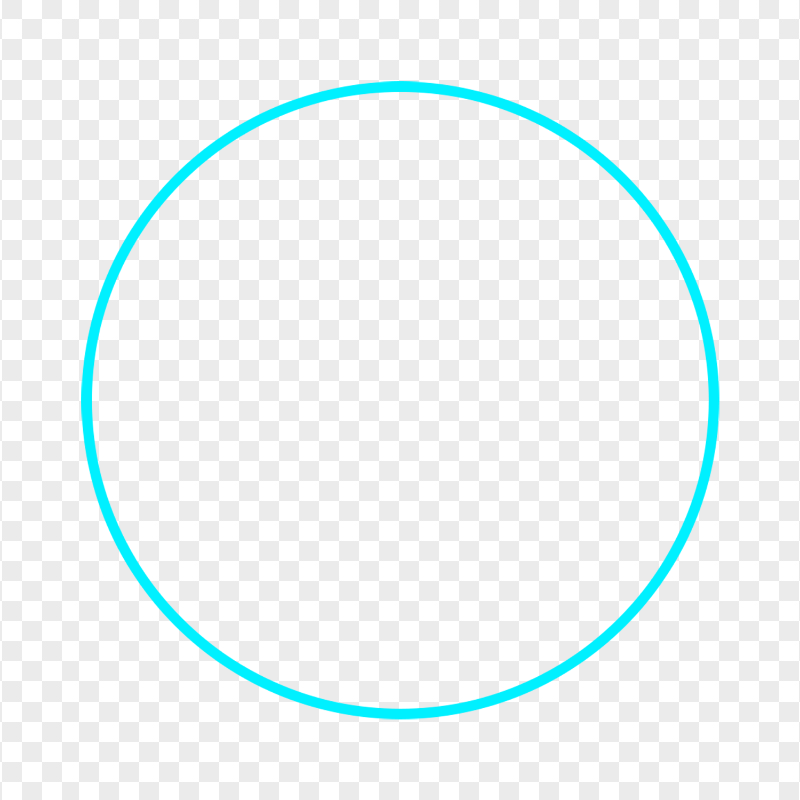 HD Outline Blue Circle Transparent Background