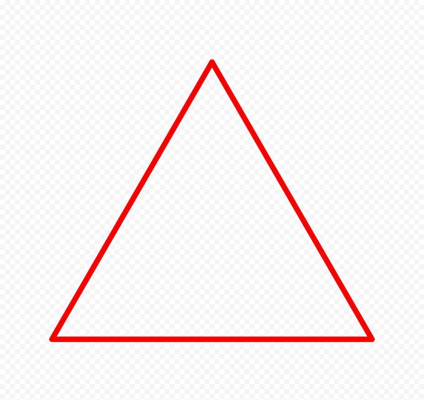 HD Red Outline Triangle Transparent PNG | Citypng