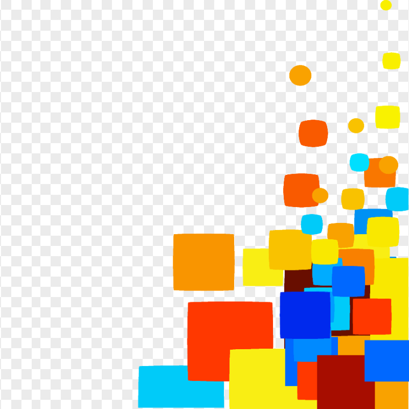 HD Painting Geometric Multicolor Shapes Abstract PNG