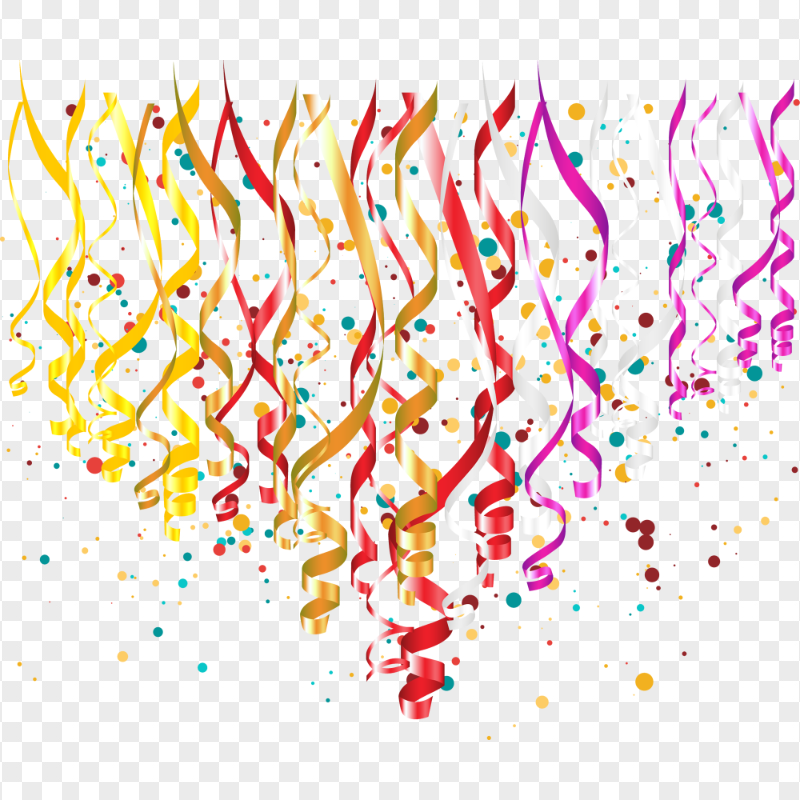 HD Party Ribbons Celebration PNG