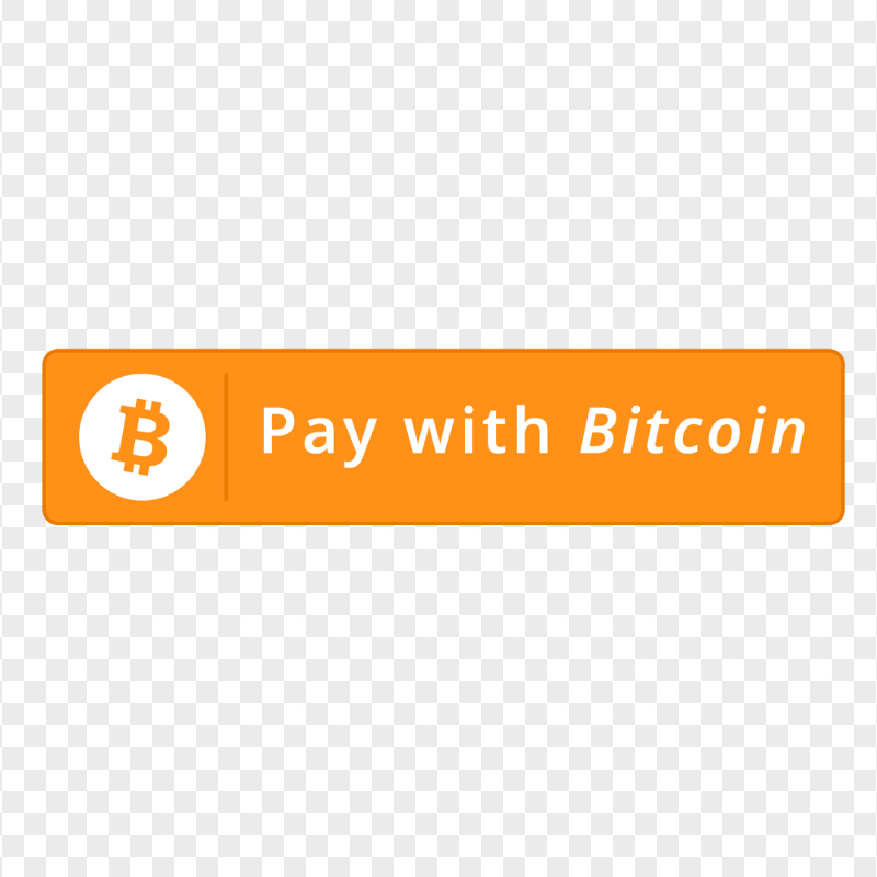 HD Pay With Bitcoin BTC Button PNG