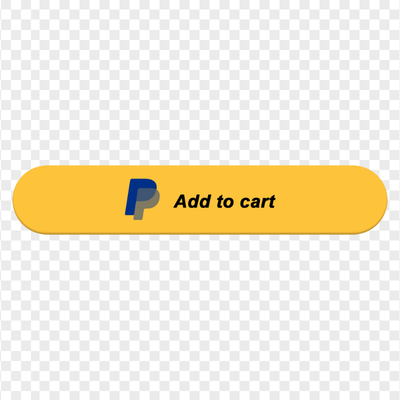 HD PayPal Add To Cart Yellow Button Transparent PNG