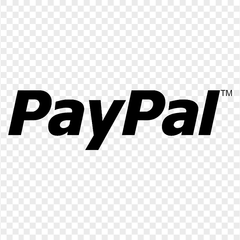 HD PayPal Black Logo Transparent Background