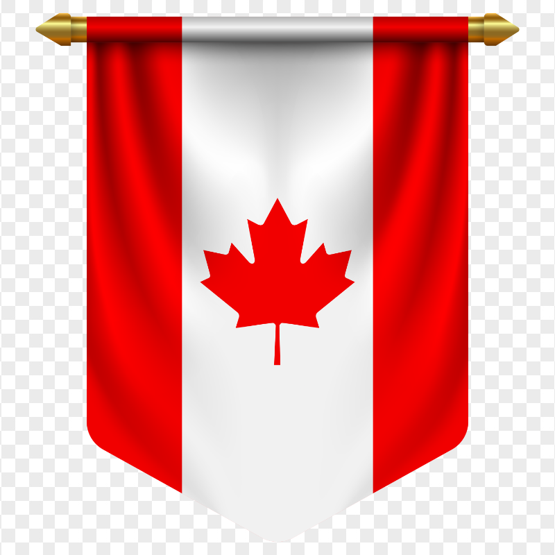 HD Pennant With Canada Flag PNG