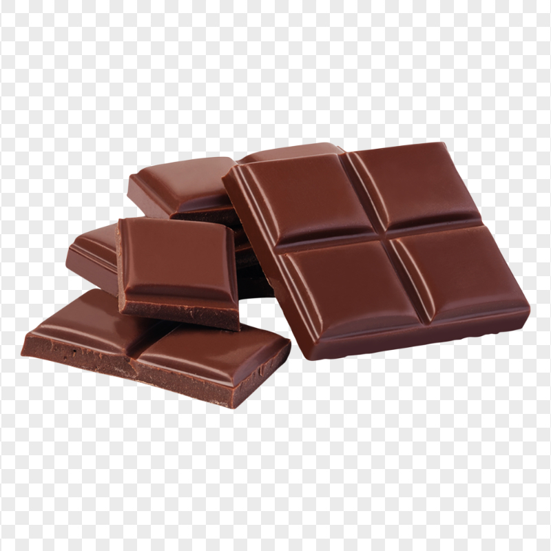 HD Pieces Of Chocolate Transparent Background