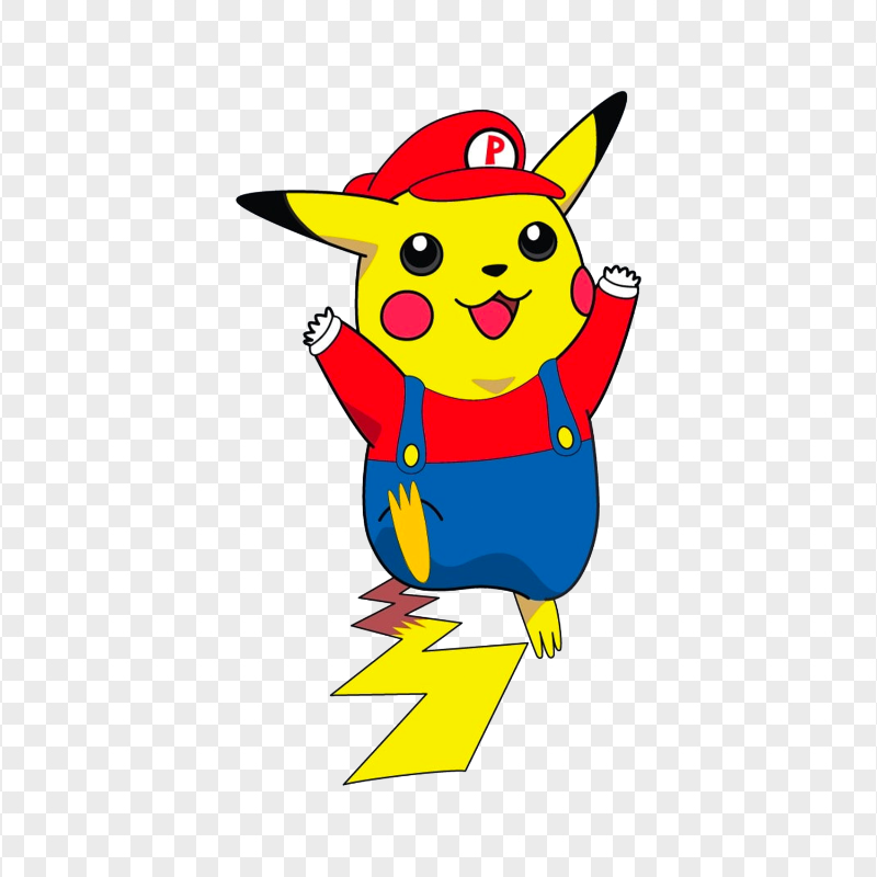 HD Pikachu Super Mario Cartoon Character PNG