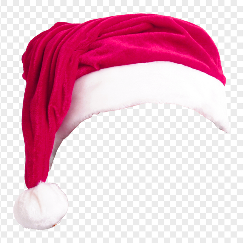 HD Pink Christmas Real Santa Claus Hat Bonnet PNG