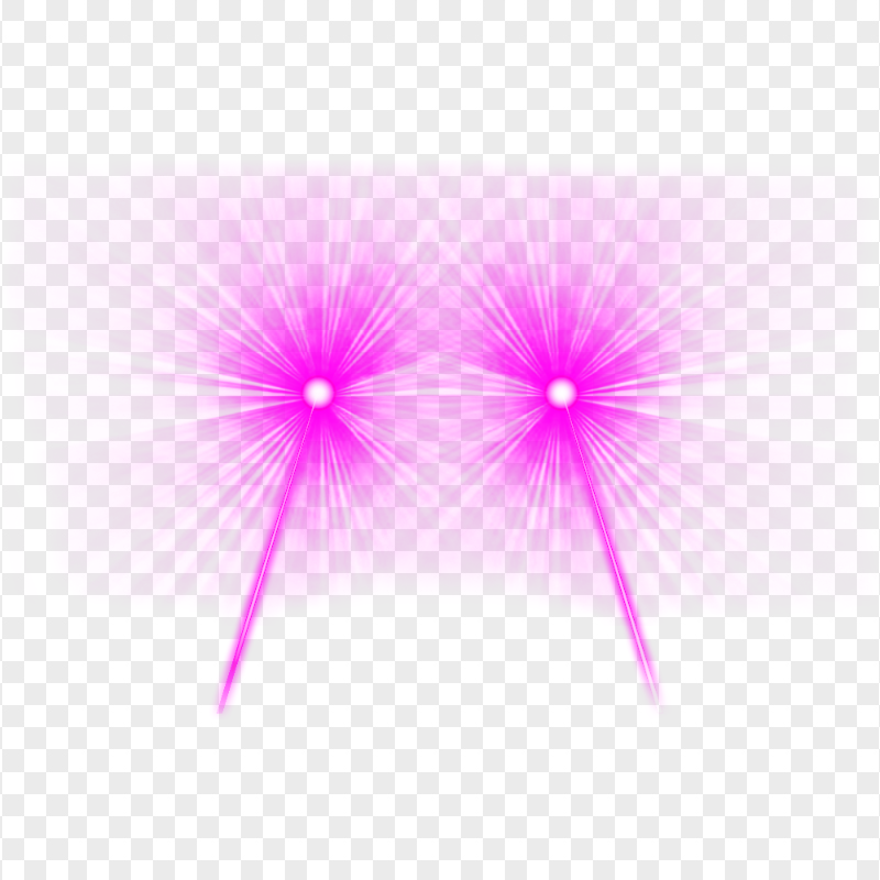 HD Pink Eyes Lazer Flare Effect Front View PNG