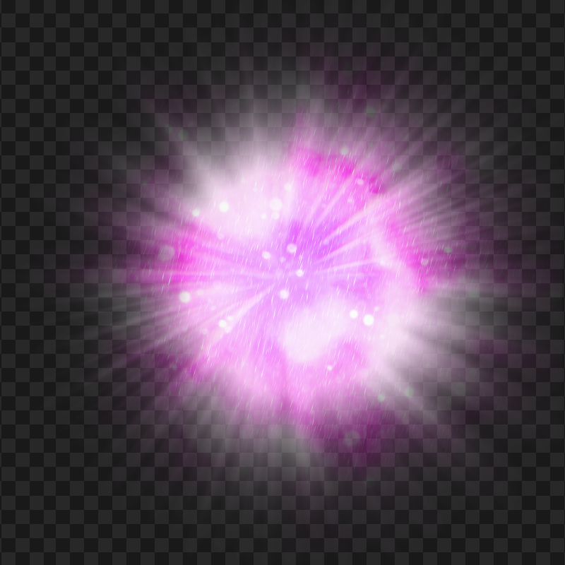 HD Pink Glowing Light Ball Transparent PNG