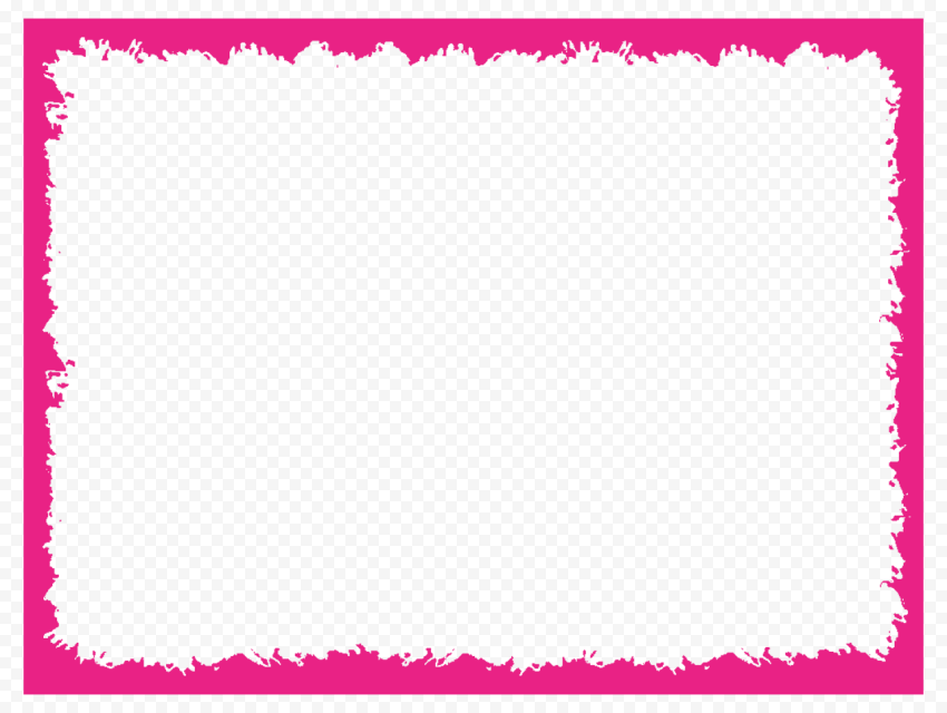 HD Pink Grunge Rectangle Frame Transparent PNG