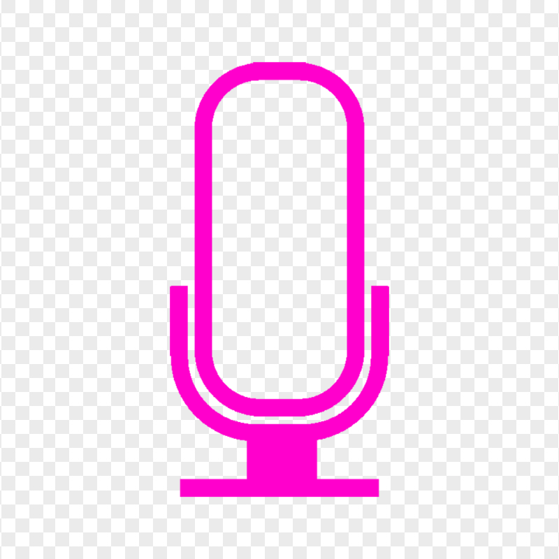 HD Pink Microphone Mic Voice Sound Icon Transparent PNG