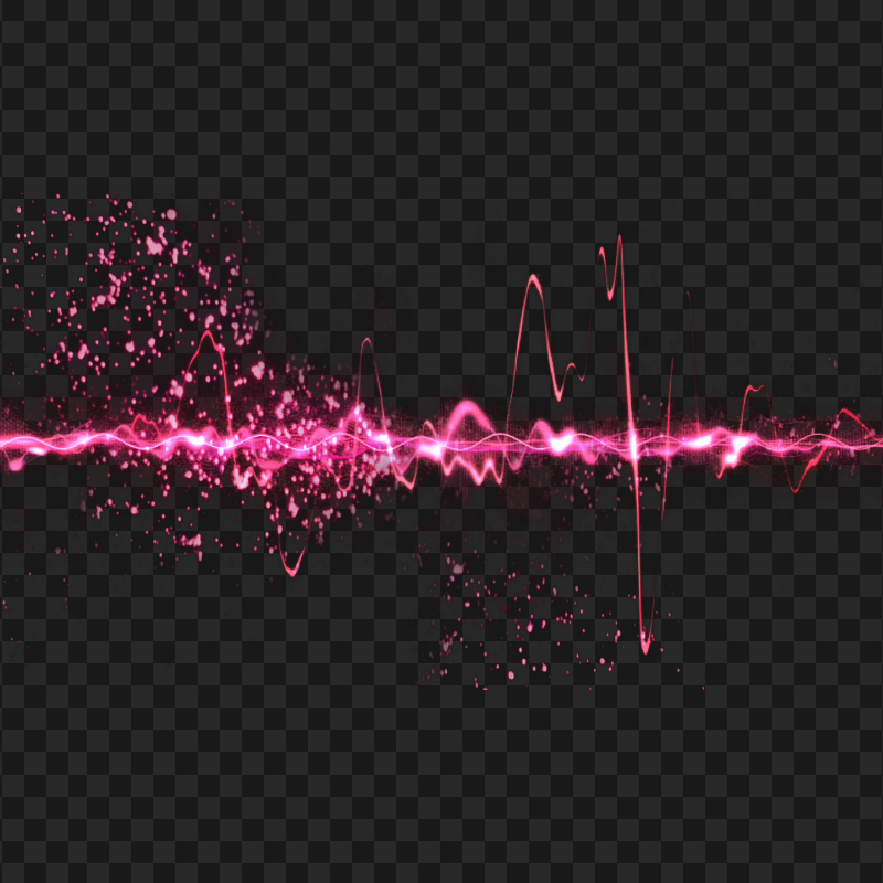 HD Pink Music Wave Sound Waves Rhythm Abstract PNG