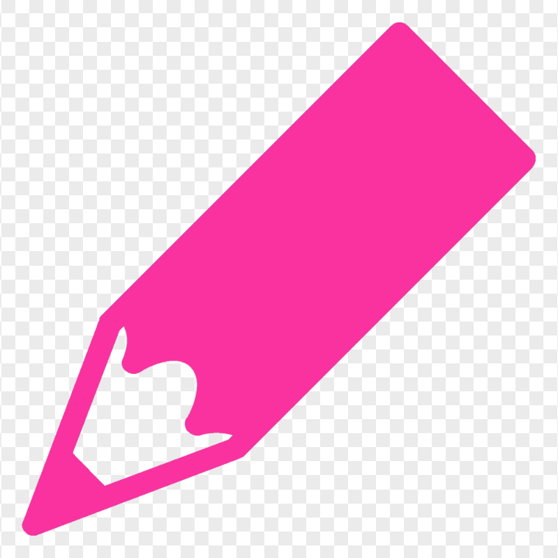 HD Pink Short Pencil Icon PNG