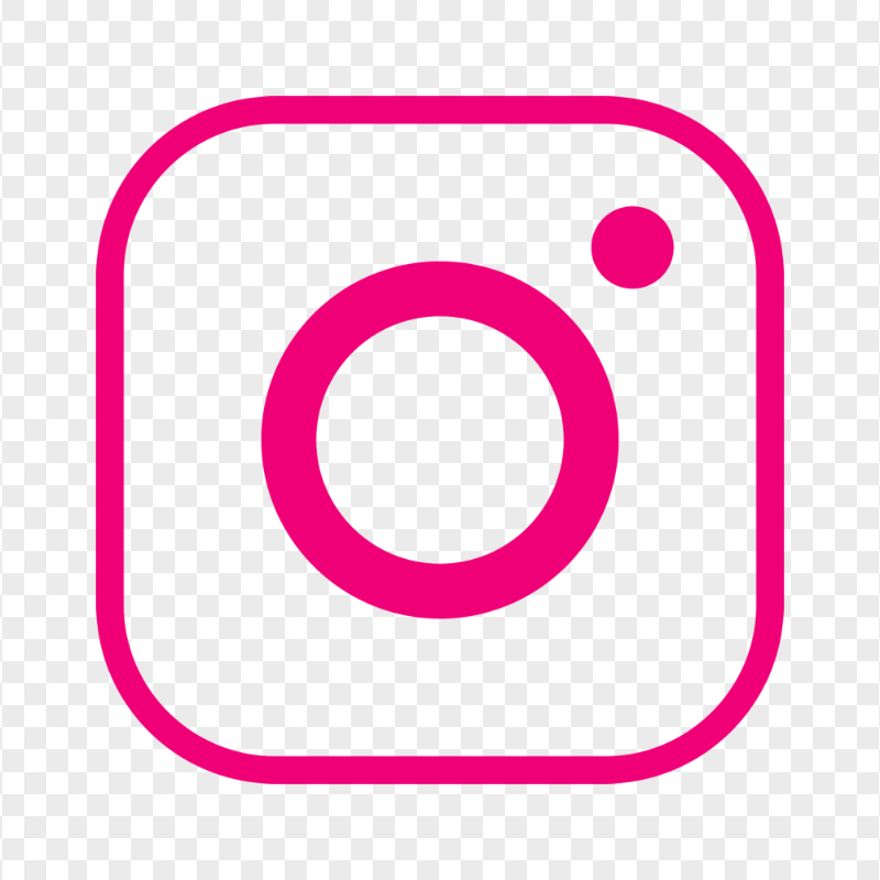 HD Pink Square Outline Instagram IG Logo Icon PNG