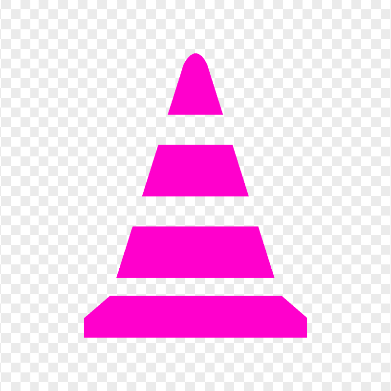 HD Pink Traffic, Sport Cone Icon Transparent PNG