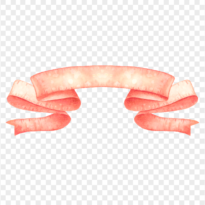 HD Pink Watercolor Banner Ribbon Transparent PNG