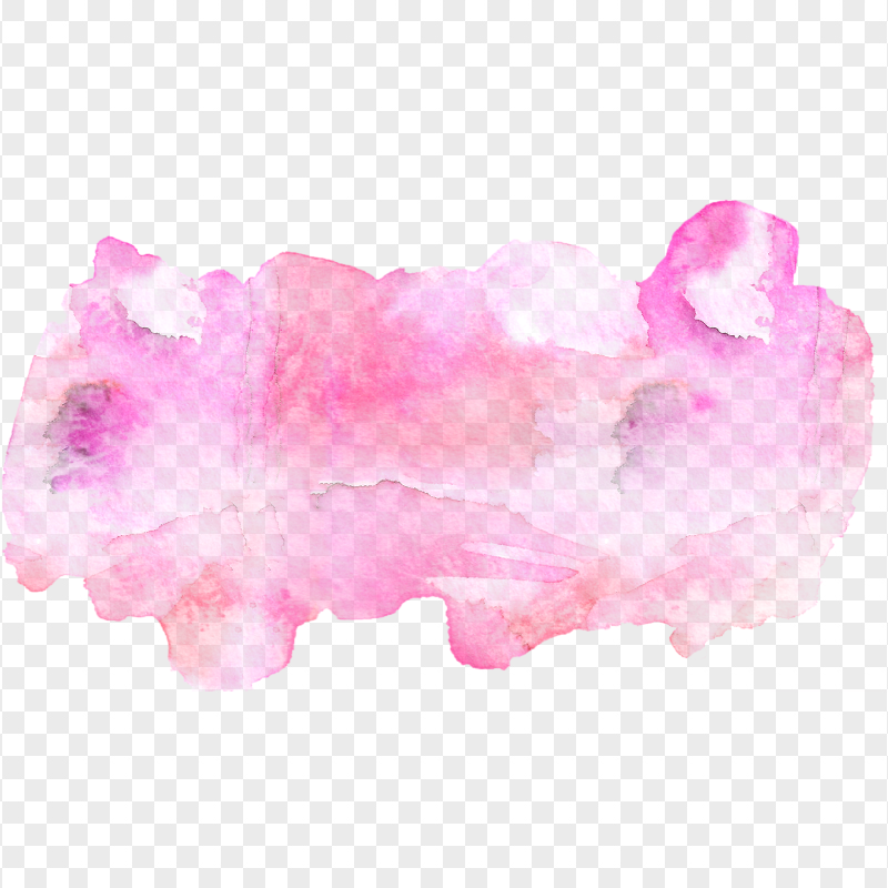 HD Pink Watercolor Brush Effect PNG