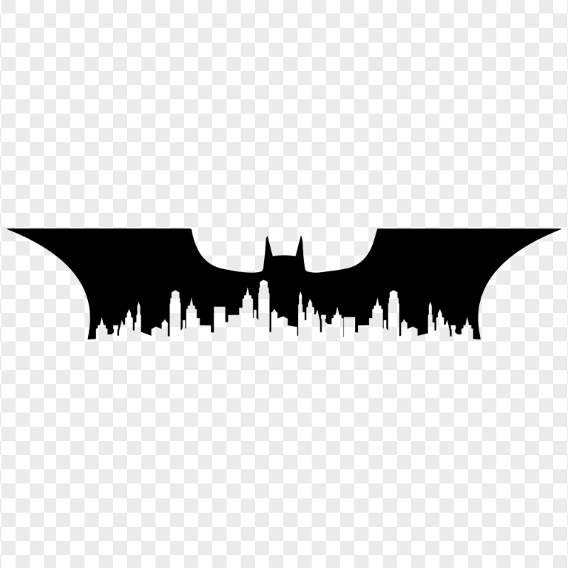 HD PNG Batman Gotham City Black Silhouette