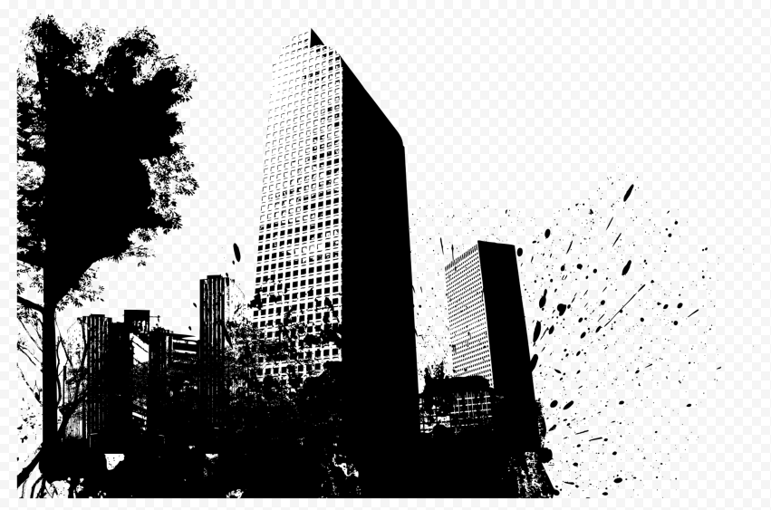 hd-png-black-white-skyline-city-building-silhouette-citypng