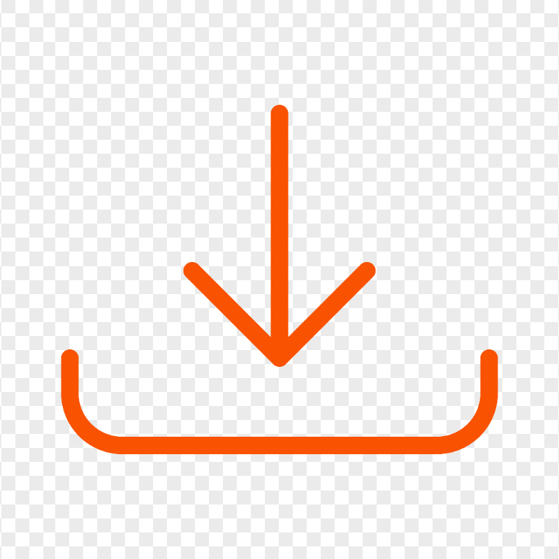 HD PNG Download Downloading Save Orange Icon Button