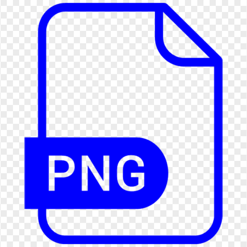 HD PNG File Blue Outline Icon