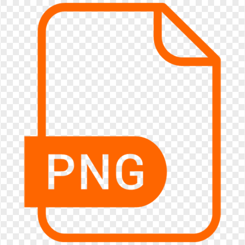 HD PNG File Orange Outline Icon
