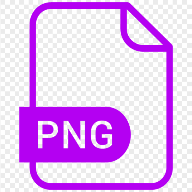 HD PNG File Purple Outline Icon