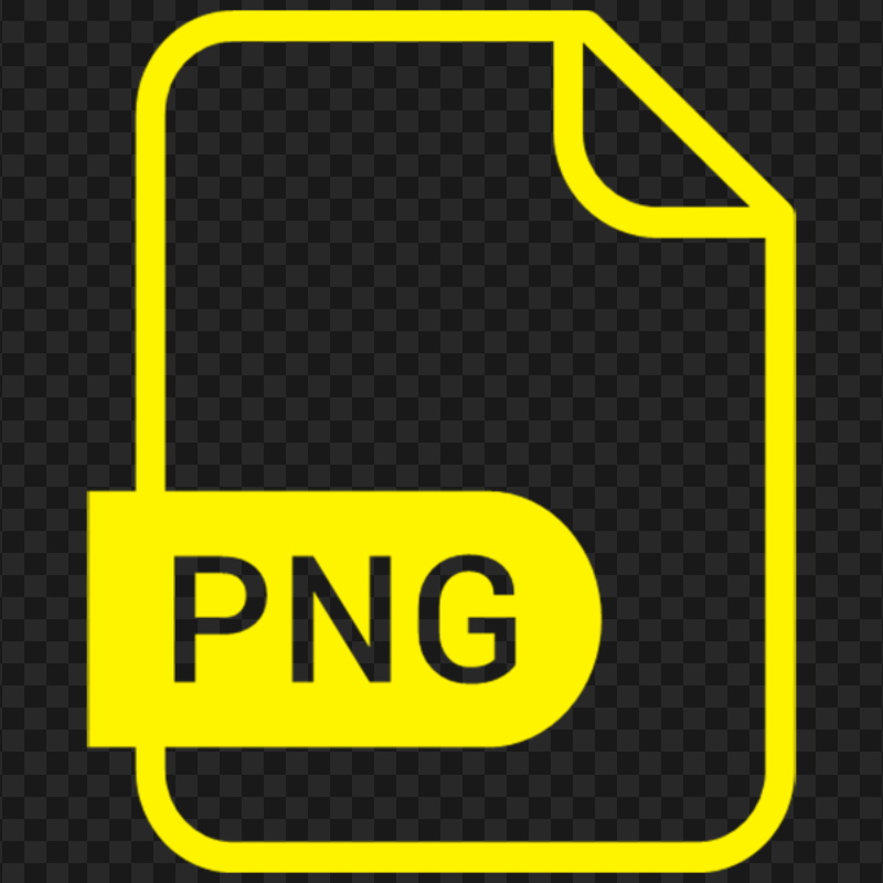 HD PNG File Yellow Outline Icon