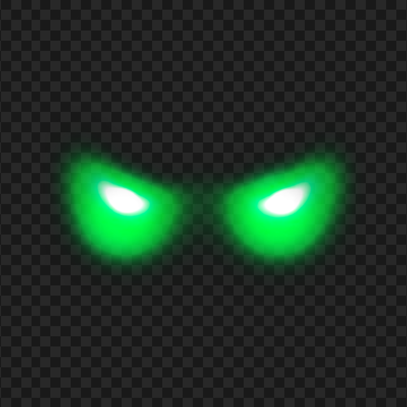 HD PNG Glowing Green Eyes