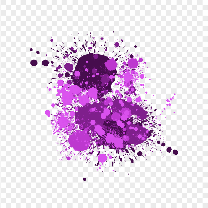 HD PNG Purple Drop Paint Splodge