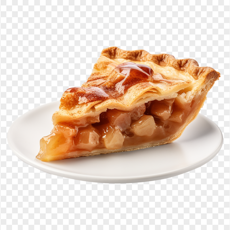 HD PNG Slice Of Sweet Pear Pie Dessert on Plate