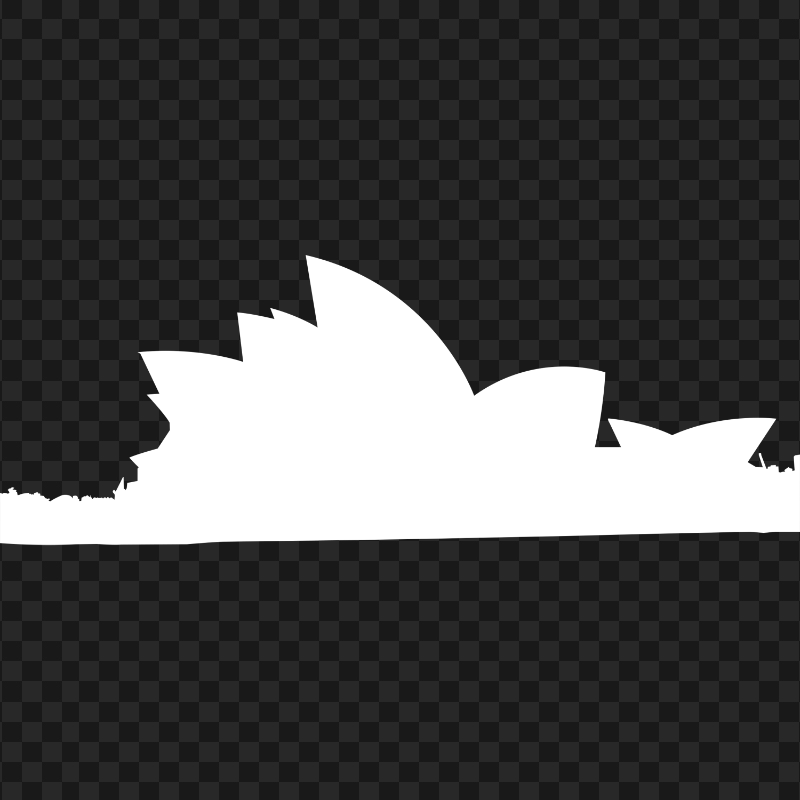 HD PNG Sydney Opera House White Silhouette