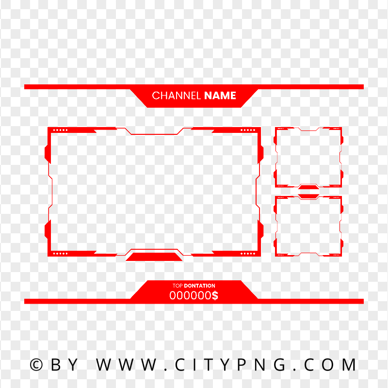 Frame Box Stream Live Streaming Blue and Blue Green Twitch Frame Overlay PNG | Citypng