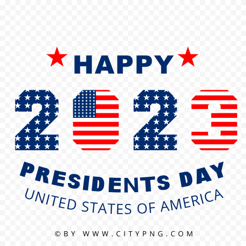 HD PNG US Happy 2023 Presidents Day Holidays Design