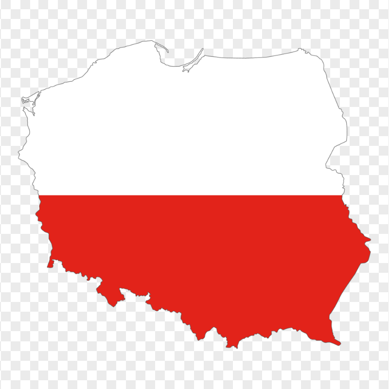 HD Poland Map Flag Transparent Background