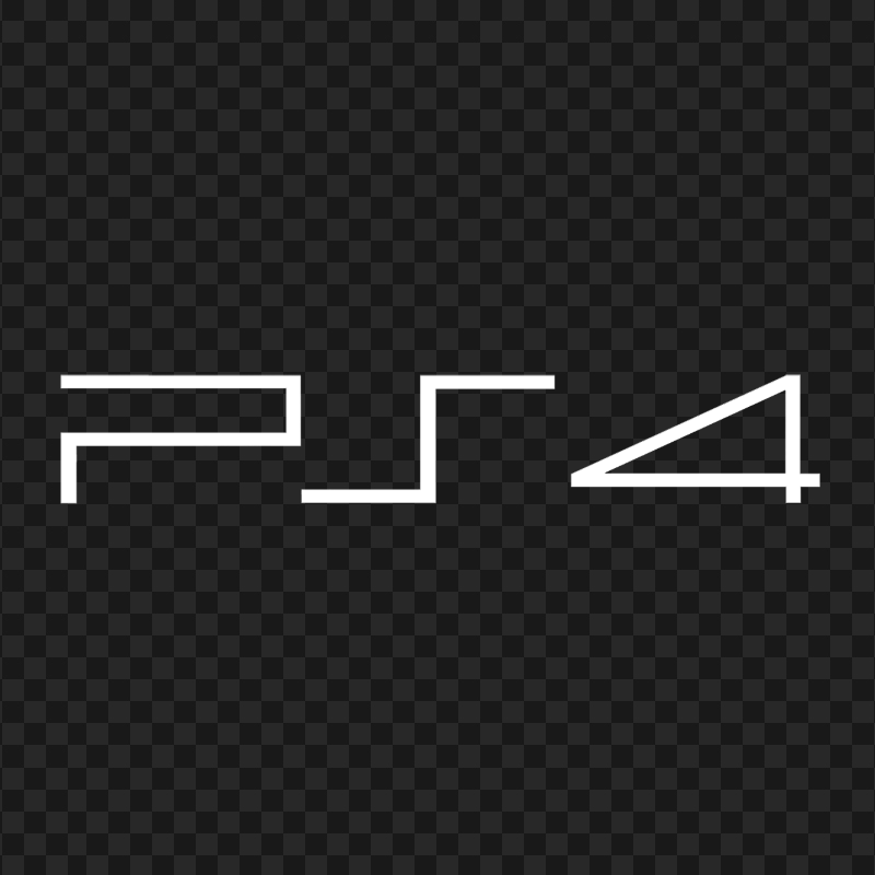 HD PS4 White Logo Transparent PNG