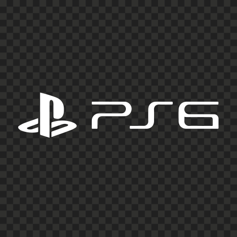 HD PS6 Sony Playstation 6 White Logo PNG
