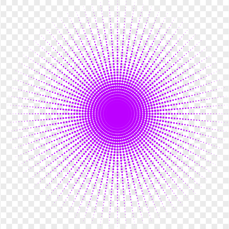 HD Purple Dots Halftone Circular Transparent PNG