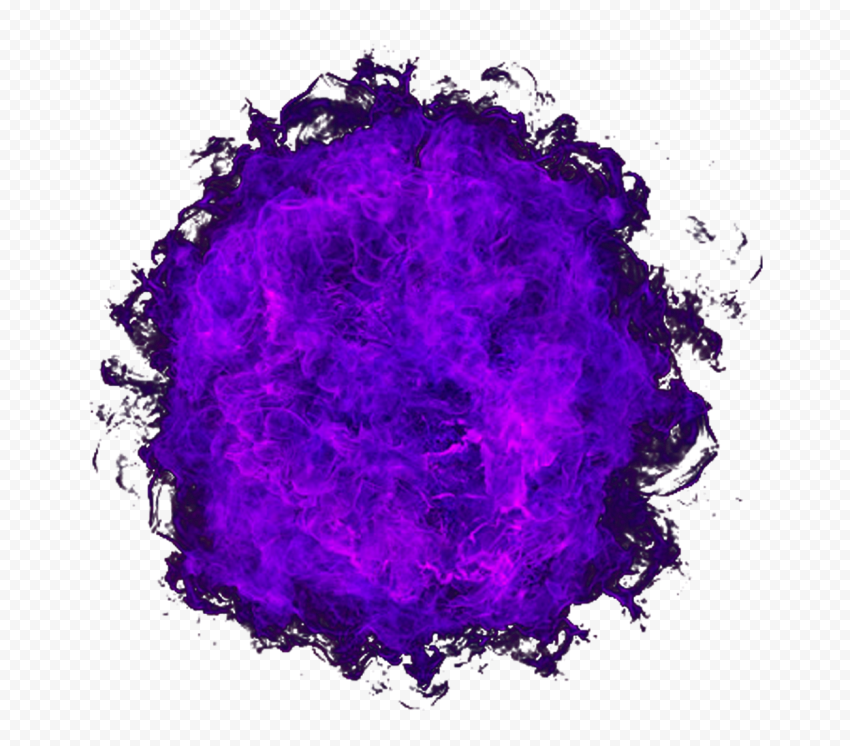 HD Purple Fire Ball Explosion Effect PNG