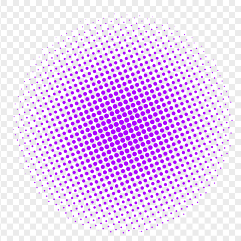 HD Purple Halftone Circle Dots PNG