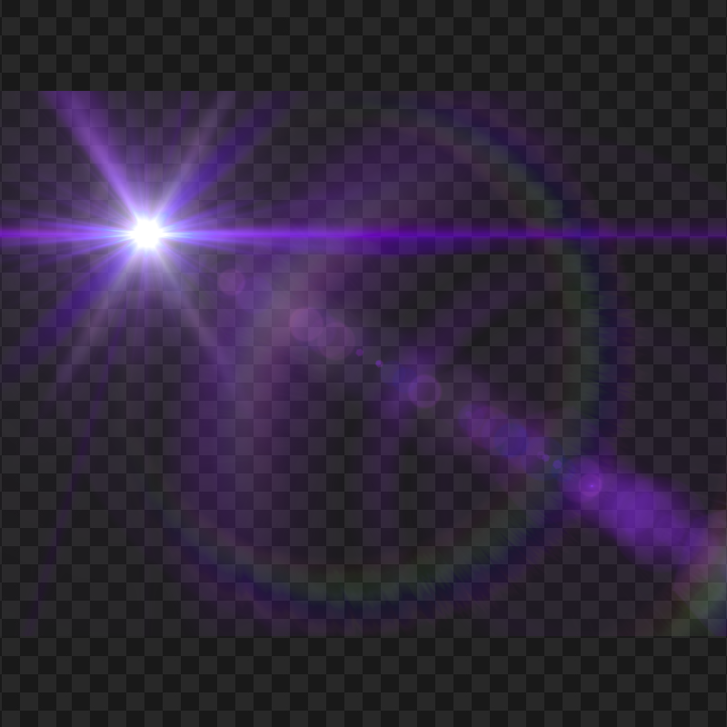HD Purple Lens Flare Effect PNG