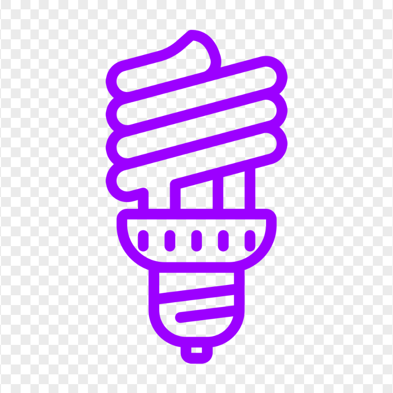 HD Purple Spiral Bulb Icon PNG