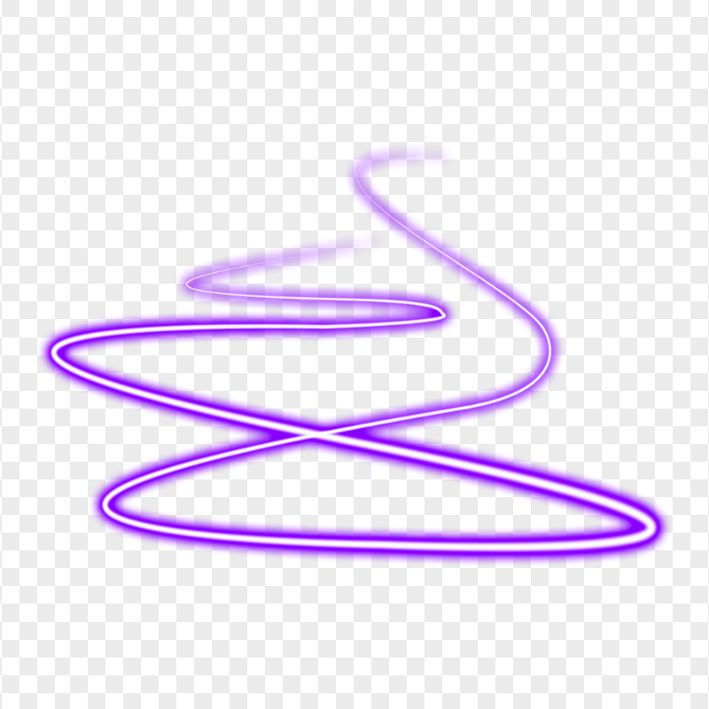 HD Purple Spiral Swirl Curve Neon Light Line PNG